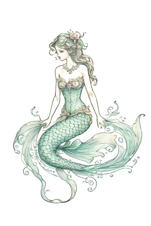 Mermaid Swimming