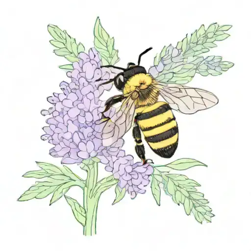 Queen Bee And Lavender
