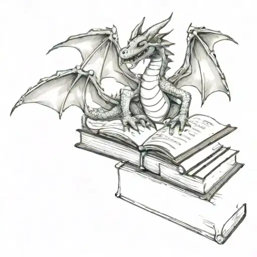 Dragon And Books