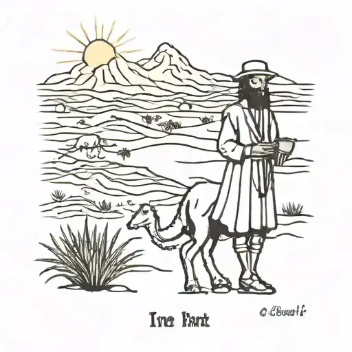 Paul Strides In The Desert Tarot Card