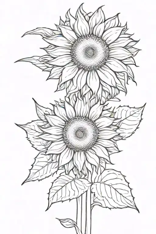 Sunflower With Little Sunflower