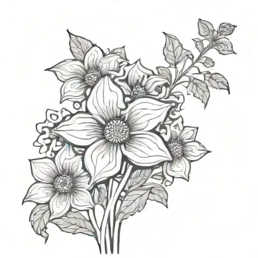 Psychedelic Flowers Blooming