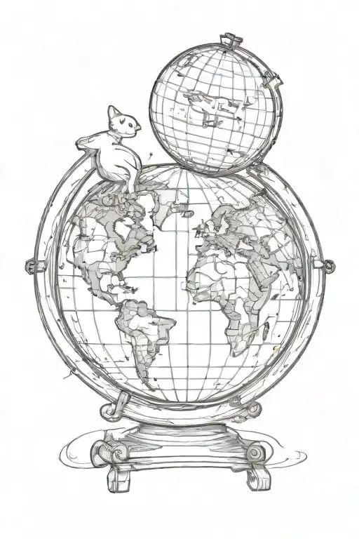 Globe Symbolizing Love Each Other