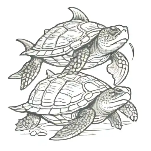Turtle And Shark