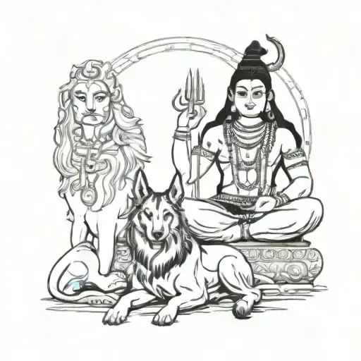 Shiva And Dog