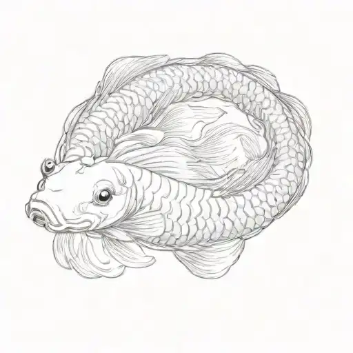 A Koi Fish