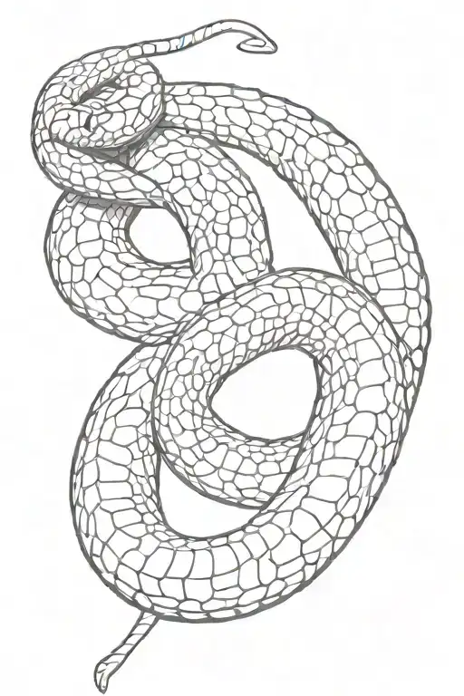Full Body Snake With Open Mouth Hovering