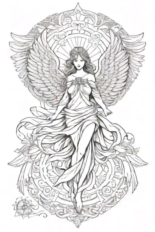 Seraphim Angel Symmetrical Flying