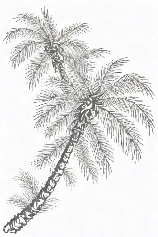 Palm Tree Branch Representing