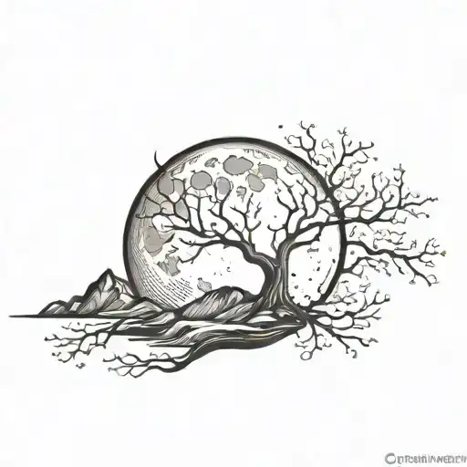 Beautiful Moonlit Night Simple