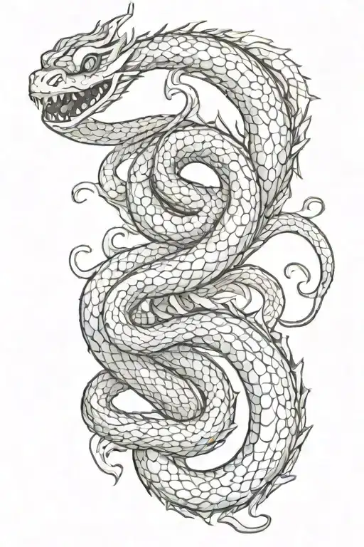 Snake Coiling Dragon
