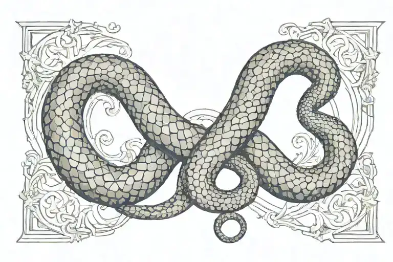 Snake With Roman Numerals