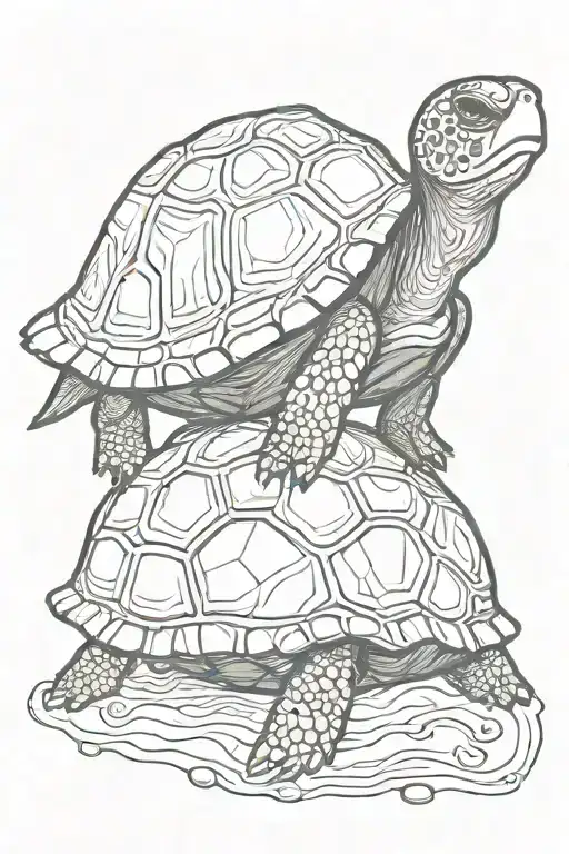 Turtle With The World In The Shell