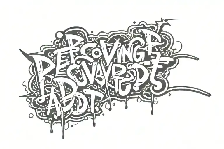 Recovering Addict Graffiti Lettering