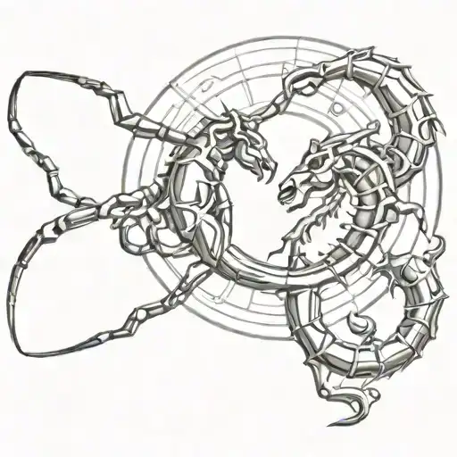 Scorpio And Taurus Symbol