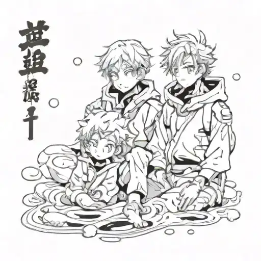 Brothers About A Suminagashi Galaxy