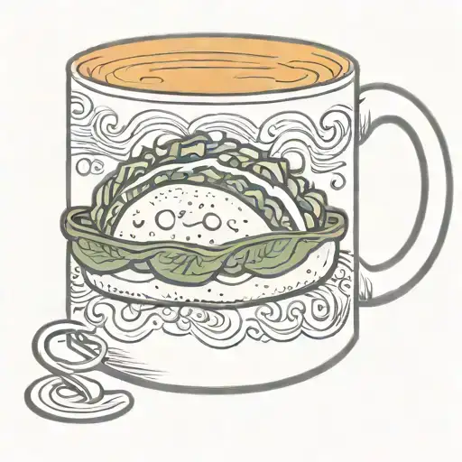 Taco Drinking Coffee Mug