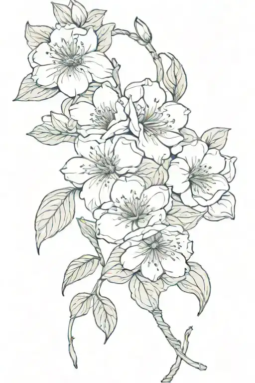 May September January Birth Flowers Intertwined