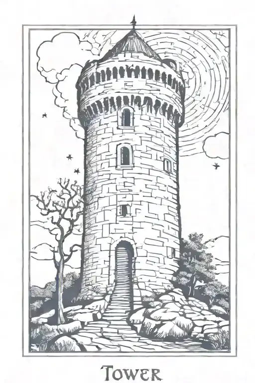 The Tower Tarot Card