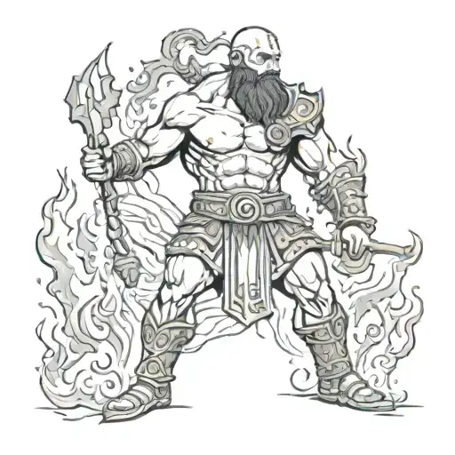 Roman God Of War On Fire On Tuesday