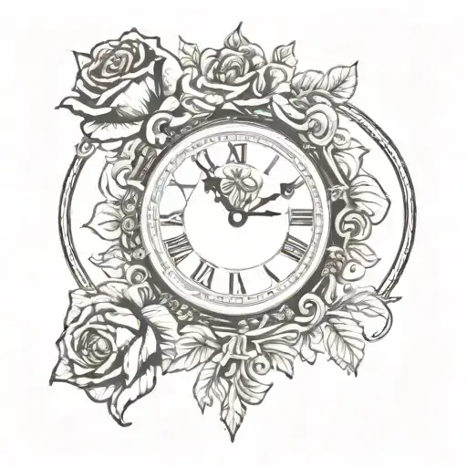 Loyalty Over Royalty Time Clock And Rose