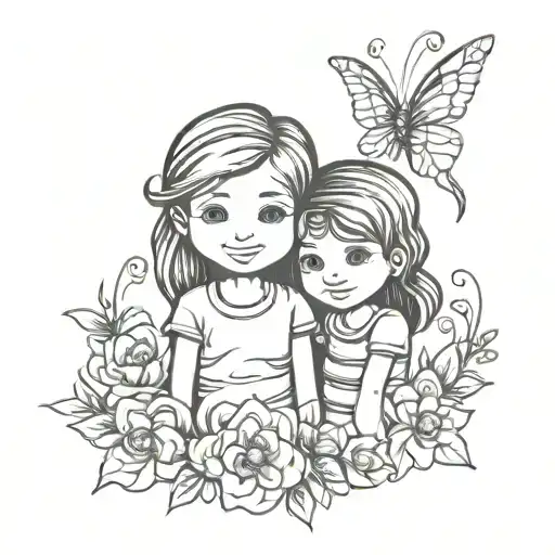 Matching Tattoos For Dad And Daughter