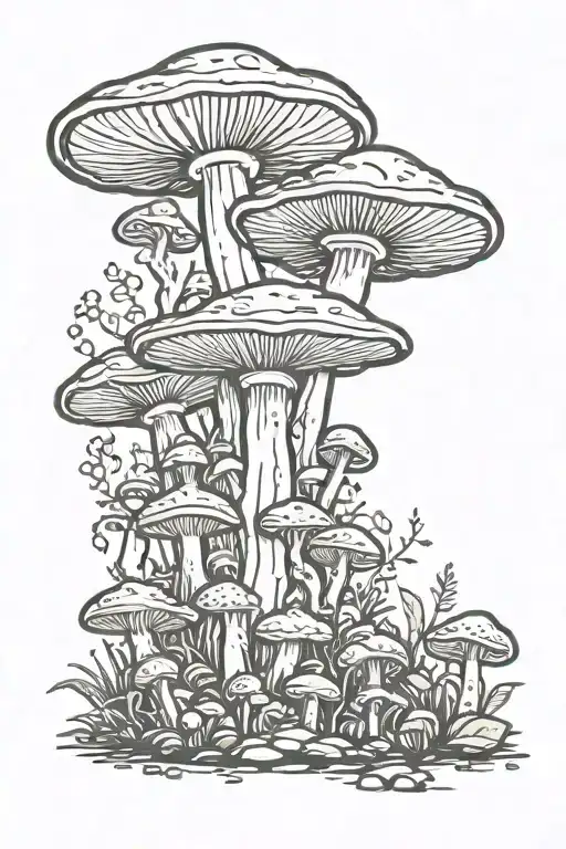 Nature Mushroom Forest