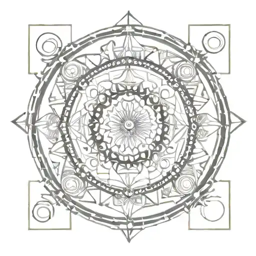 Crop Circles Geometric Abstract