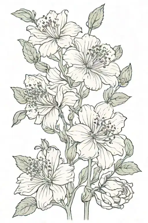 Birth Flower Intertwined