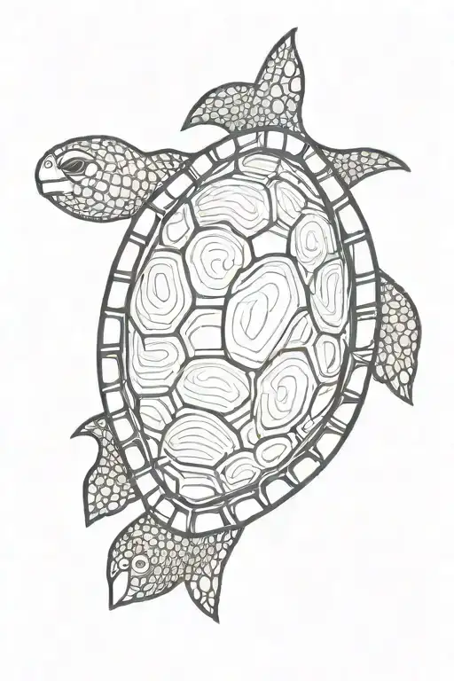 Turtle With Moon Wrap My Arm