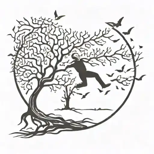Falling Man And Life Tree
