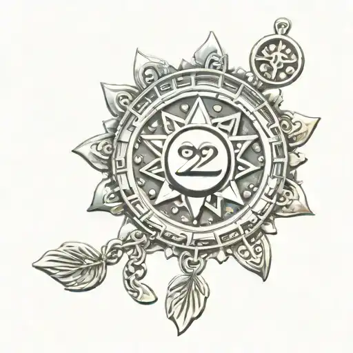 Sun And Amulet Of Luck And Wealth And Numbers 2209 2102 2105 0406
