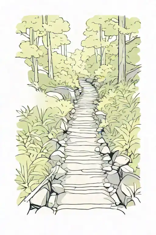 Nature Hiking Path First Person