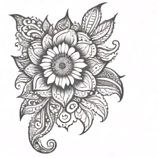 Paisley Sunflower