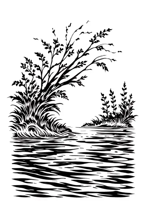 Flowing Water And Nature