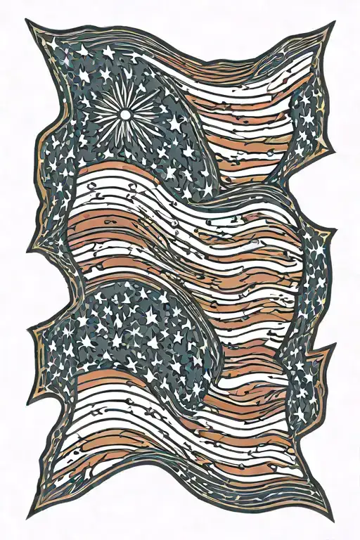 Patriotic American Flag