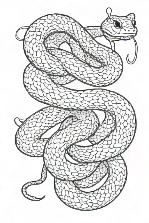 Girly Snake Fine Line