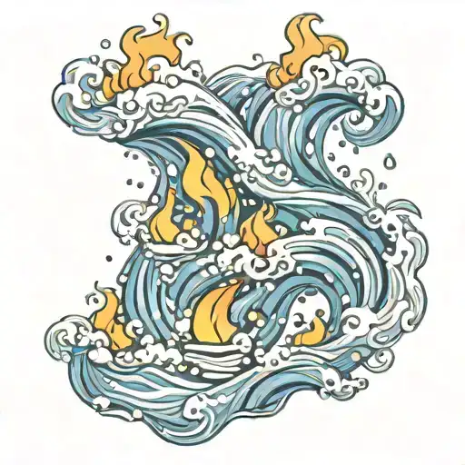 Fire And Water Waves