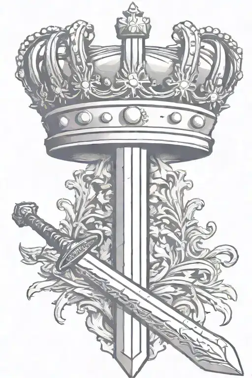 Crown On Top Of A Sword