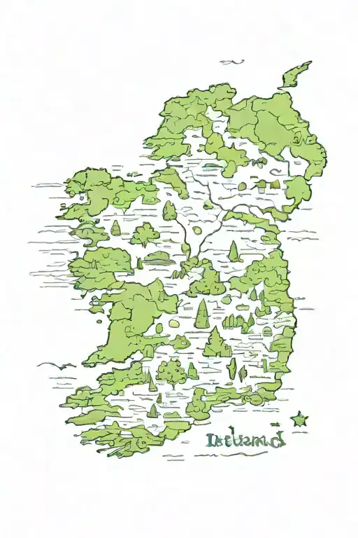 Ireland Surrounded By Lush Nature