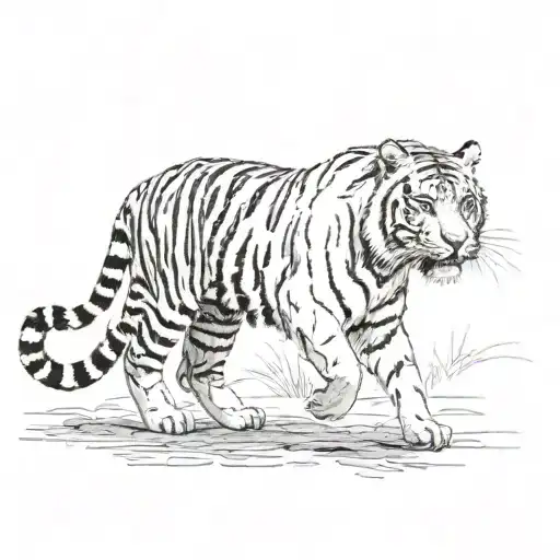 Tiger Walking