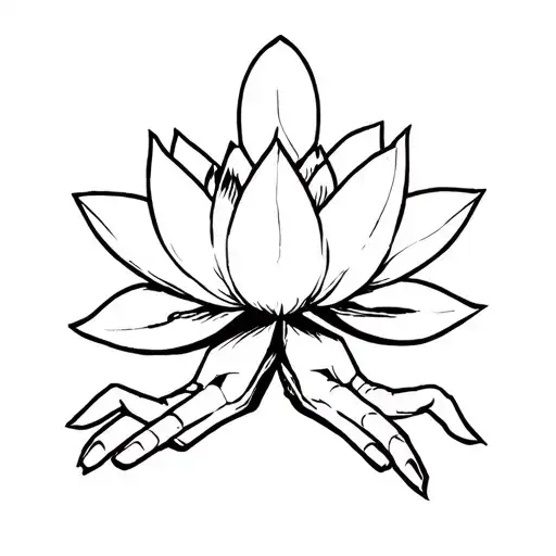 Full Body Animated Deadpool With A Lotus Flower In His Hands