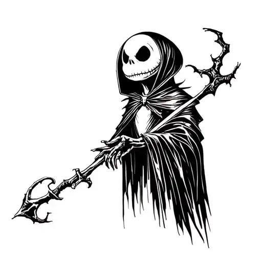 Jack Skellington As Grim Reaper