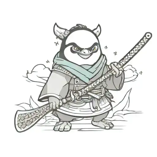 Pinguim Samurai