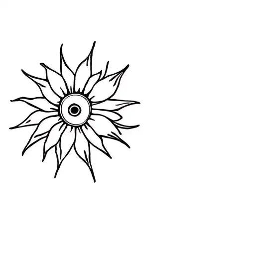 Sun With Flower Integrated