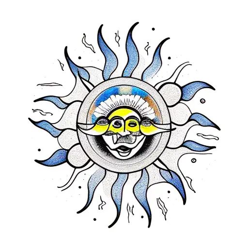 A Sun Inside A Wheel