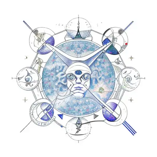 Zodiac Constellations Of Gemini And Taurus Intertwined