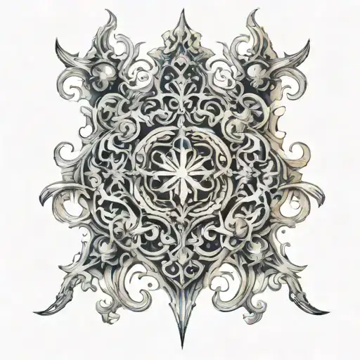 Ornate Gothic Symmetrical Sternum