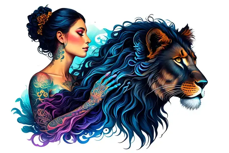 Aquarius Woman And Leo Man Holding