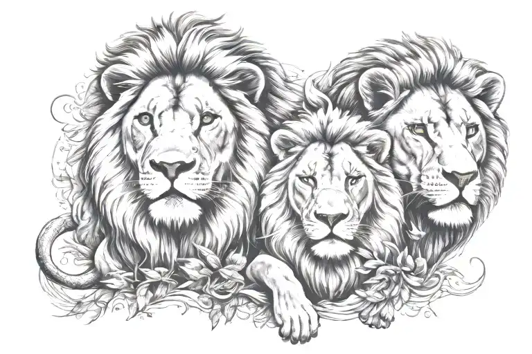 Lion And Africa And Leo